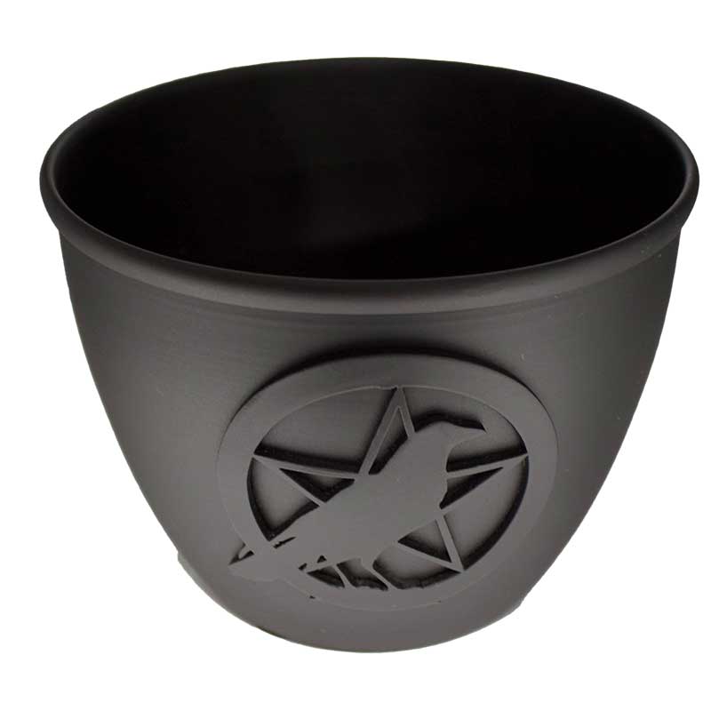 5' Pentagram & Raven Candle bowl thewitchesbroomclosetonline.com/index.php?main…