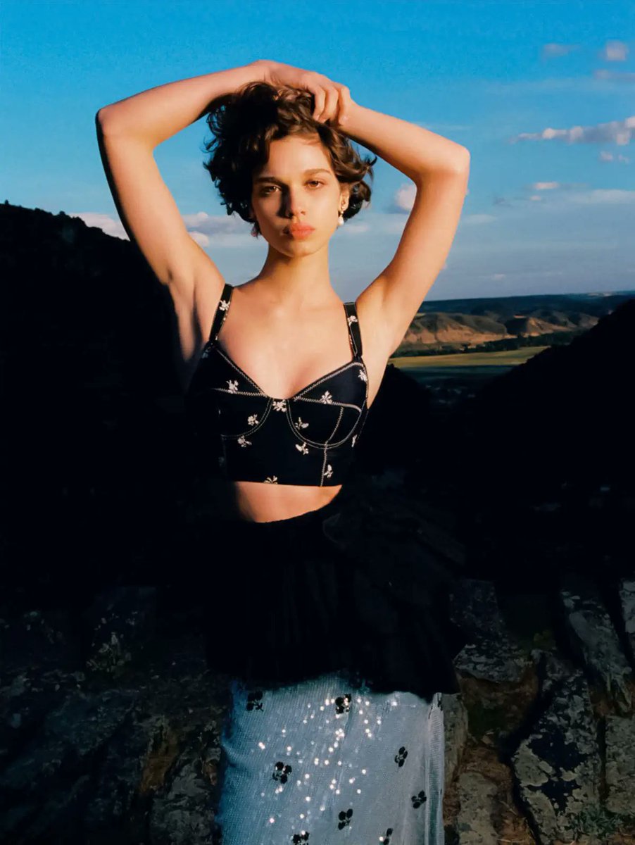 Mathilda Gvarliani (Georgian model) for Vogue Spain July 2023