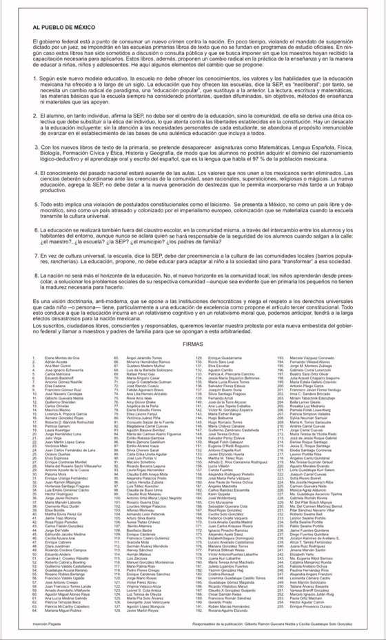 Yo también me sumo al pronunciamiento