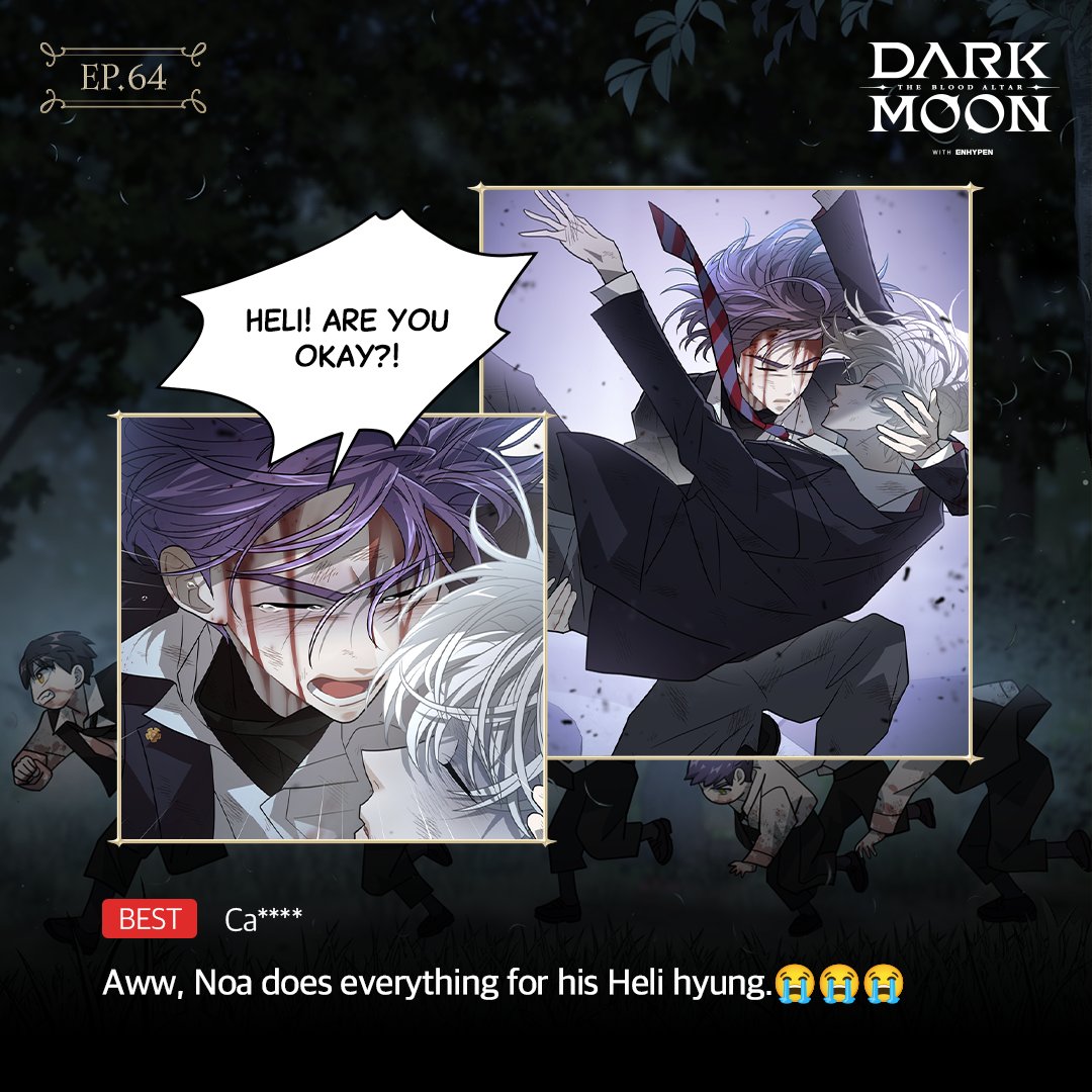 DARKMOON_VAMPS's tweet photo. Even if we're born again, we'll still be brothers.
Want to find out more about the boys' time-enduring friendship?
Check out DARK MOON: THE BLOOD ALTAR right now!

Read &amp; Subscribe to #DARKMOON🌙
👉🏻 https://t.co/ZW8AjH2oKj

#DARKMOON_THEBLOODALTAR https://t.co/jV1PlNGgxe