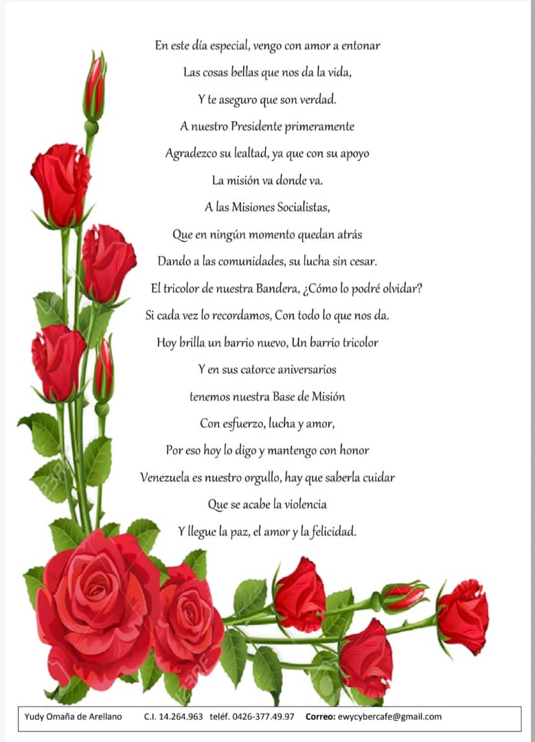 #9agos | #14aniversariobarrionuevotricolor
Barrio nuevo tricolor proyecto de un sueño de nuestro comandante Chávez , brindando un desarrollo y bienestar a nuestra patria.
<a href="/NicolasMaduro/">Nicolás Maduro</a>
<a href="/delcyrodriguezv/">Delcy Rodríguez</a> 
<a href="/FreddyBernal/">Freddy Bernal</a> 
@gmbnbt
@raulalfonzoparedes