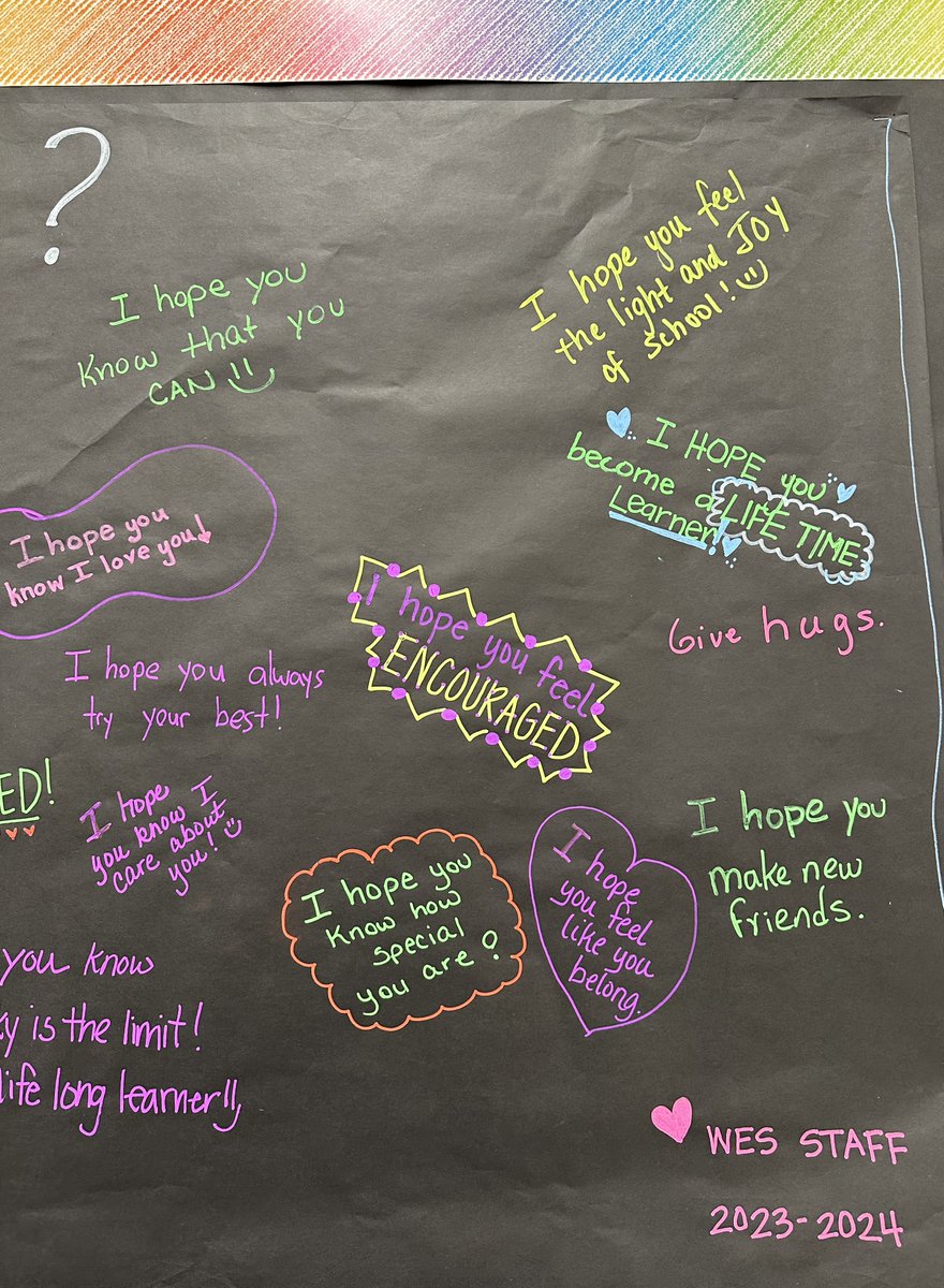 MarlenePrice94's tweet photo. What is your hope? @Wellington_Elem staff wrote our hopes for our students for the new school year. It's going to be a great year to SHINE BRIGHT! #shinebright #wesroars #onelisd #betheone https://t.co/BXUm0P5gwP