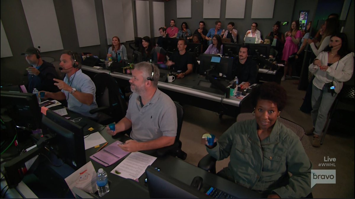today I learned #wwhl has a small army in the control room