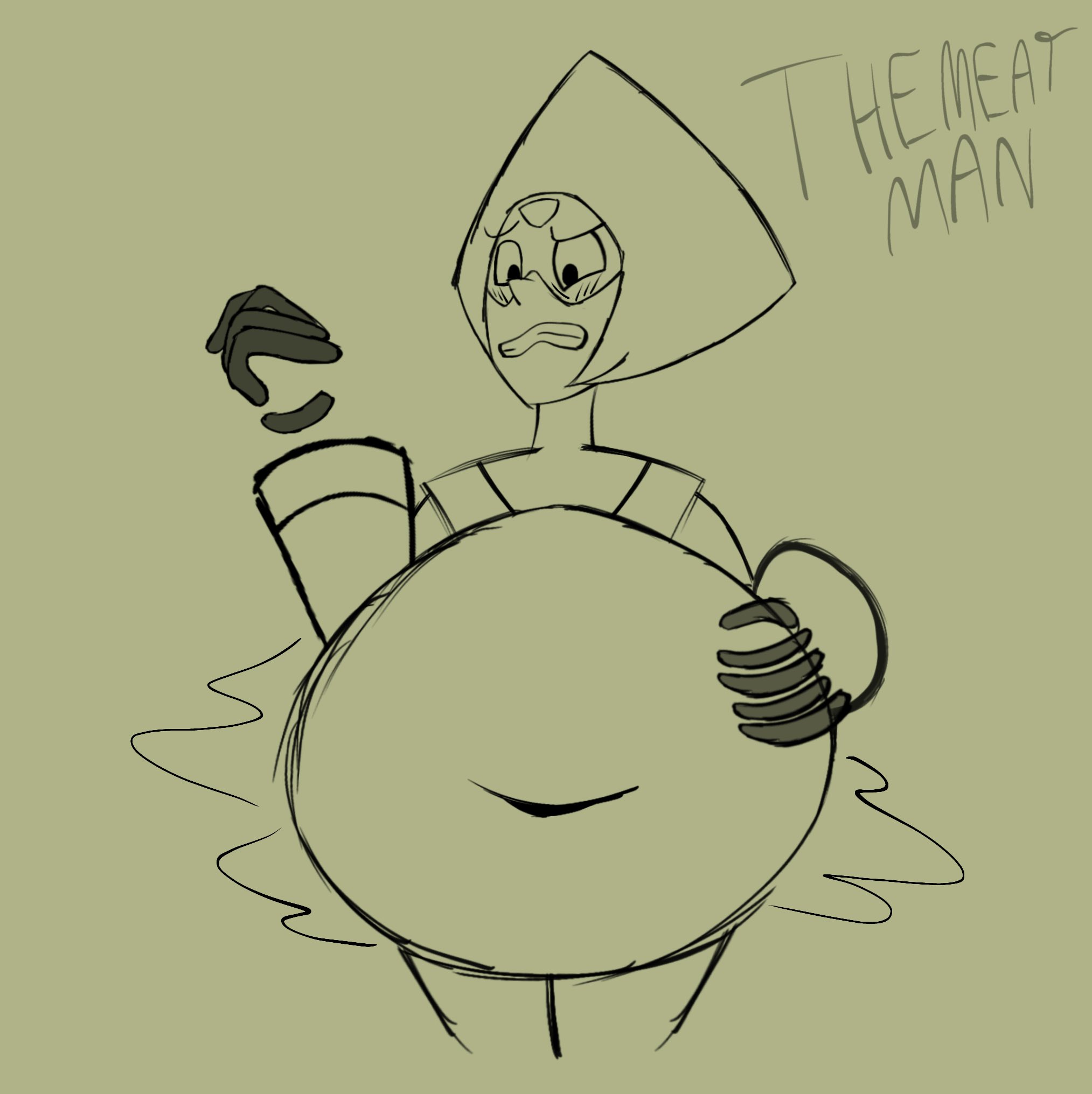 🔞 TheMeatMan 🍖 - (Comms OPEN) on X: cw vore, sketch Peridot VoreDay  t.coUfBXBZl0tc  X