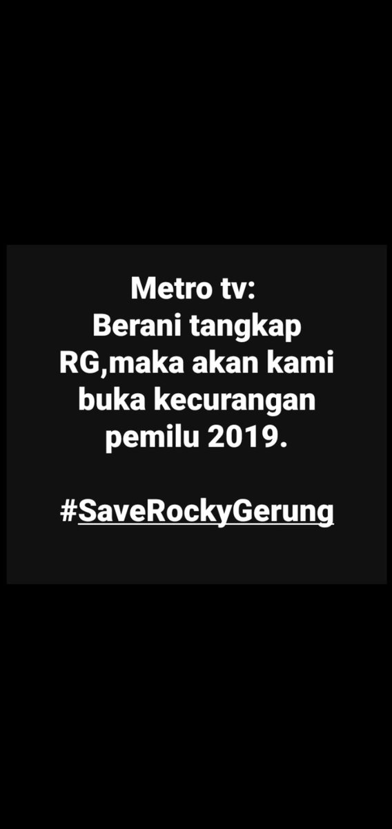 Mantap 
#SaveRockyGerung