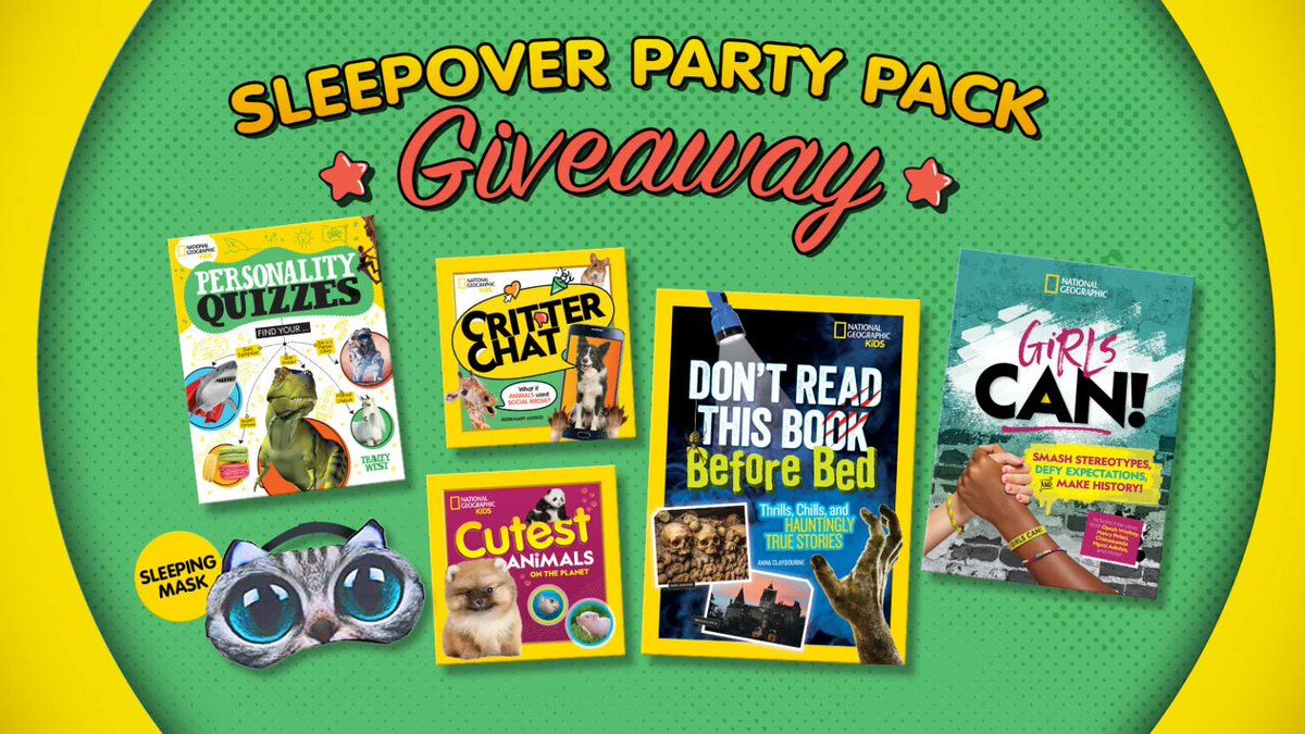 🎉 National Geographic Kids Sleepover Party Pack Giveaway ($70 Value) #gifted #giveaway #kidlit #kids #summer2023 @NGKids @mediamastersbks 👉🏽 susiesreviews.com/2023/07/nation…