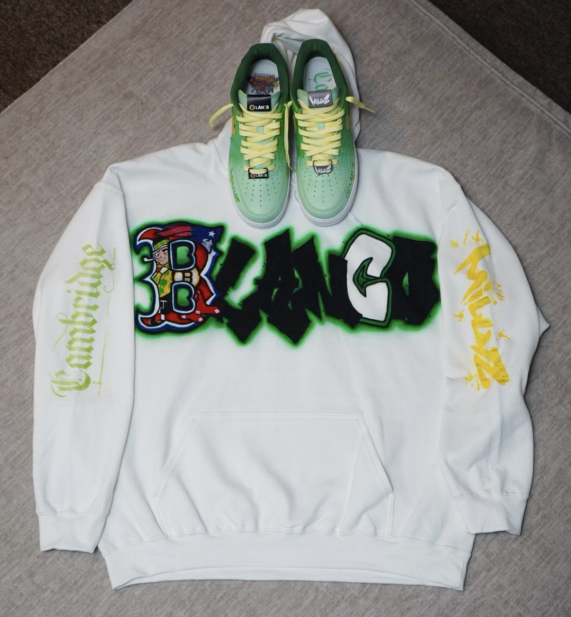 Profh7_lmc's tweet photo. Customs I did for @MILLYZ  with changing up laces https://t.co/1fByQywbhI