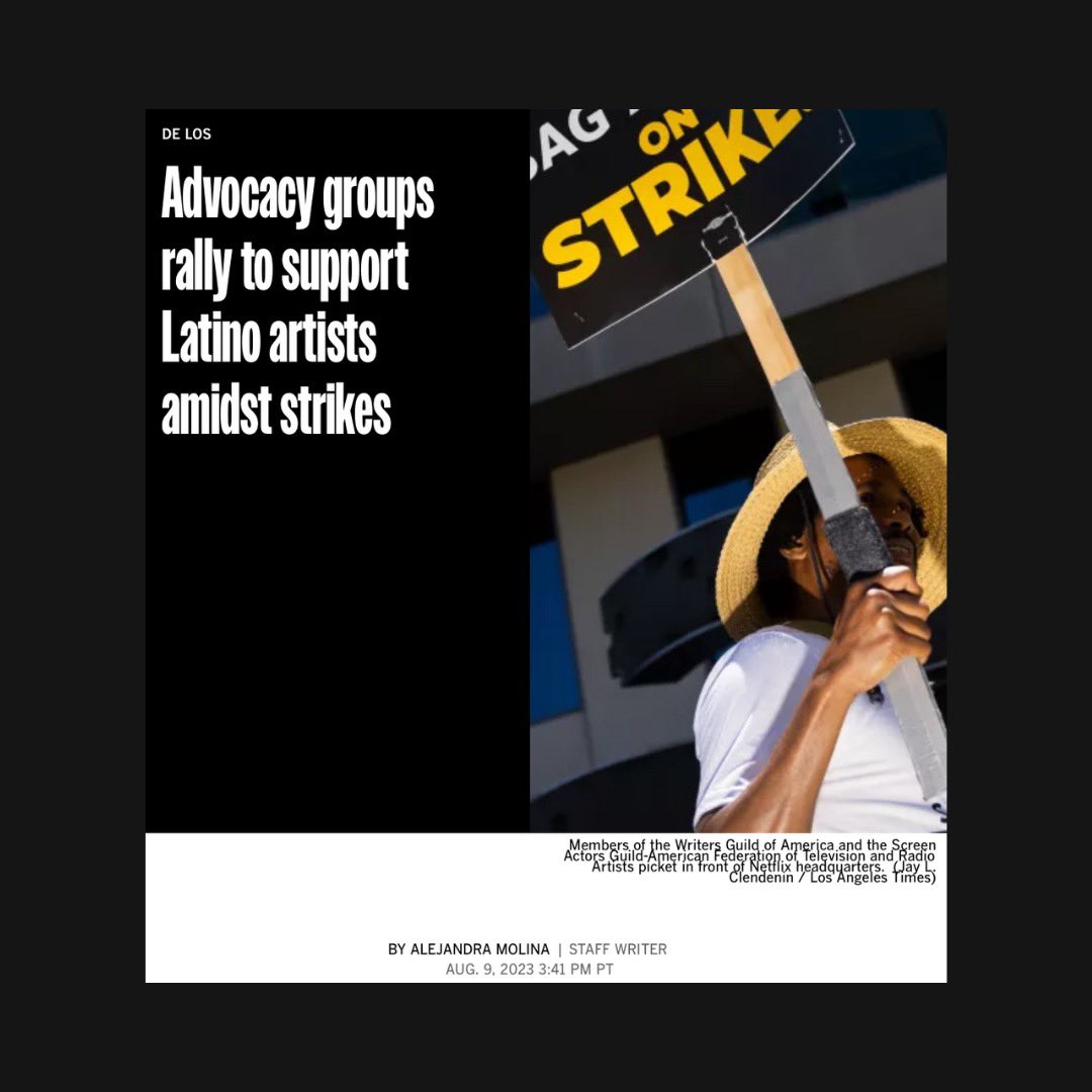 Thank you <a href="/DEADLINE/">Deadline</a>, <a href="/Variety/">Variety</a>, and <a href="/delosLAtimes/">delosangelestimes</a> for your support. Let's continue sharing and join us #SupportLatinoCreatives