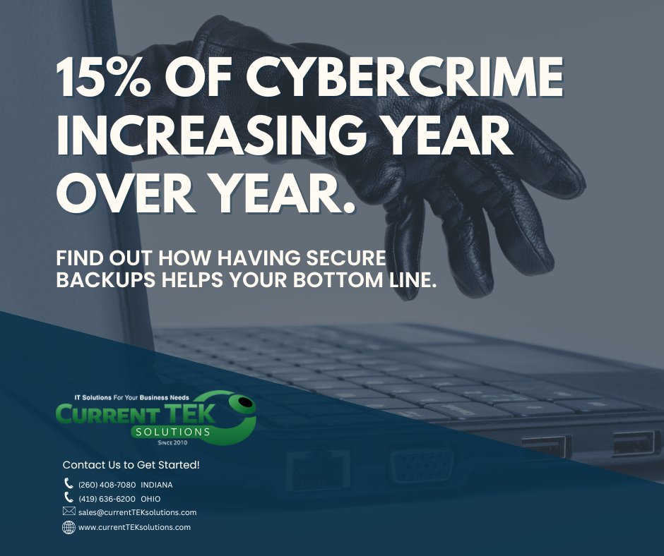 currentTEK's tweet image. How does having secure backups help your bottom line?

If you have digital assets, you need #disasterrecovery and #securebackups .

We can create a secure #disasterrecoveryplan and manage your backups so you can protect your clients’ data and ensure business continuity.