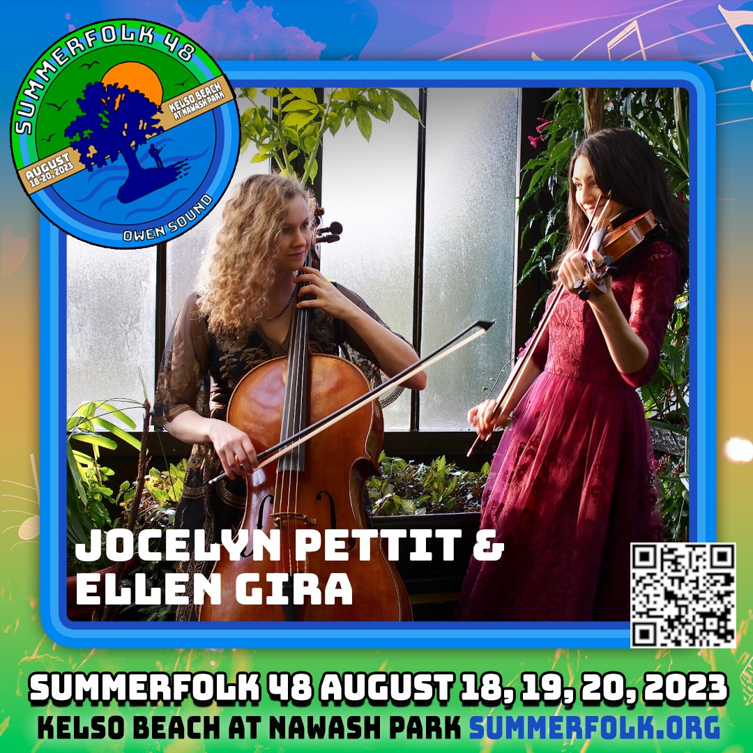 Coming up next: @summerfolk! ☀️🎶 Looking forward to heading back to Ontario next week! We'll be kicking off the tour at this fabulous festival, with Everest Witman on guitar. Aug 18-20 at Kelso Beach in #OwenSound! 🎟️ Tickets at summerfolk.org #summerfolk48