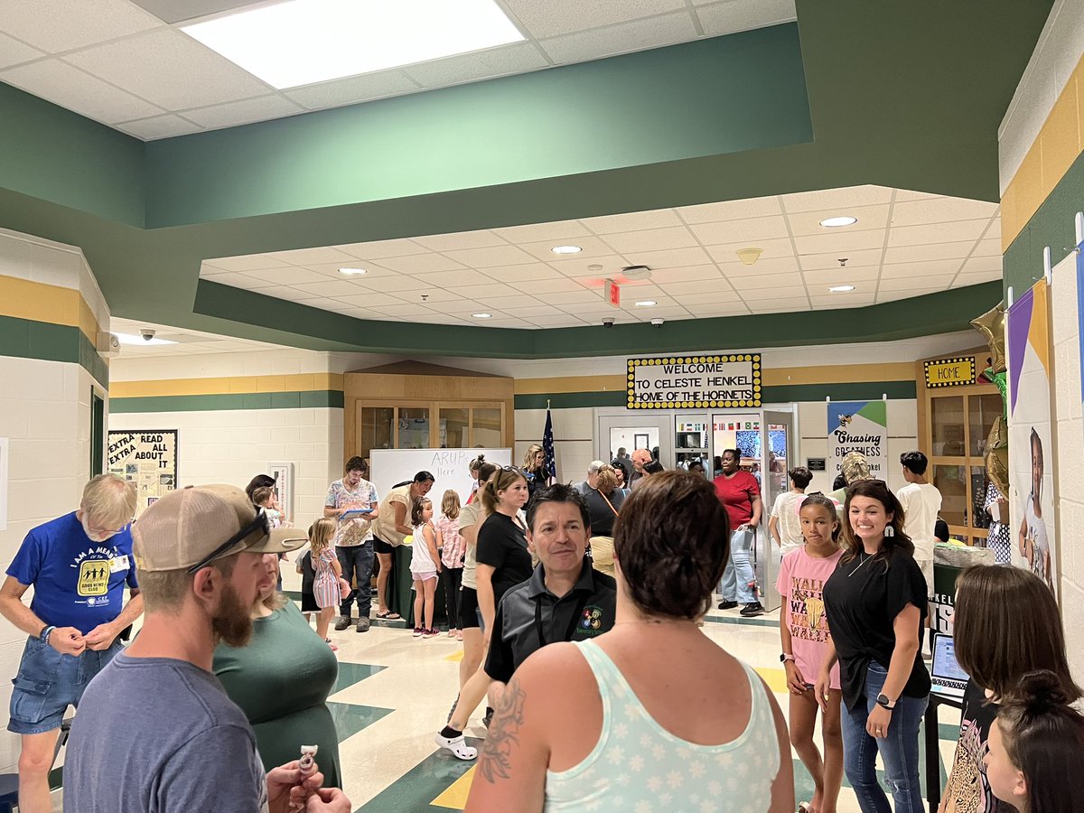 The excitement is in the air. Great Open House at Celeste Henkel Elementary! Thanks for a great community and team. Looking forward to another successful year.