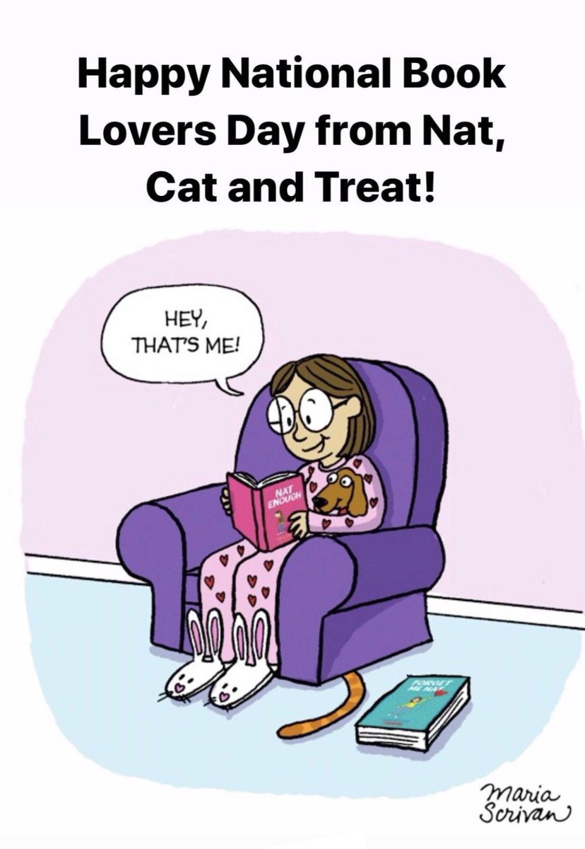 Happy #nationalbookloversday from Nat and Treat! #kidlit #graphicnovels