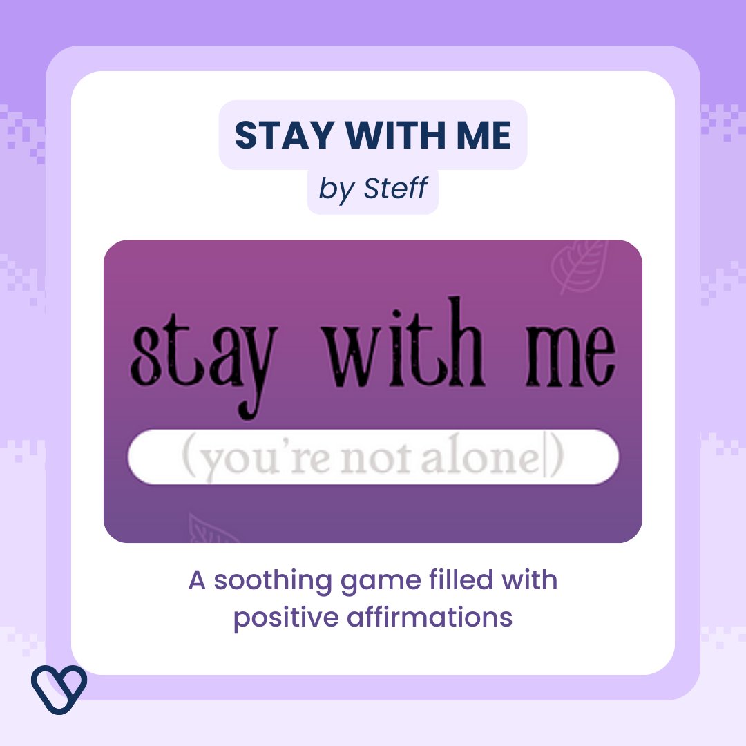 SafeTalkApp's tweet photo. Apart from mental health communities like ours, there are also many amazing creators and even self-taught developers out there producing games that help people cope with their mental health 💜  Everyone should give these a try!
@ncasenmare 
@bakedbreado 
@theplayedalone https://t.co/0nS7YeY5Lu