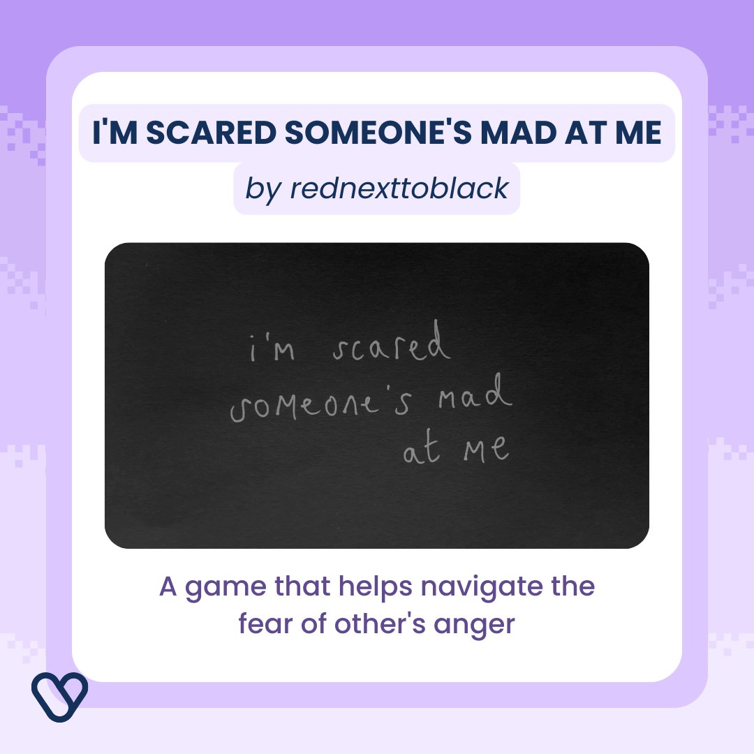 SafeTalkApp's tweet photo. Apart from mental health communities like ours, there are also many amazing creators and even self-taught developers out there producing games that help people cope with their mental health 💜  Everyone should give these a try!
@ncasenmare 
@bakedbreado 
@theplayedalone https://t.co/0nS7YeY5Lu
