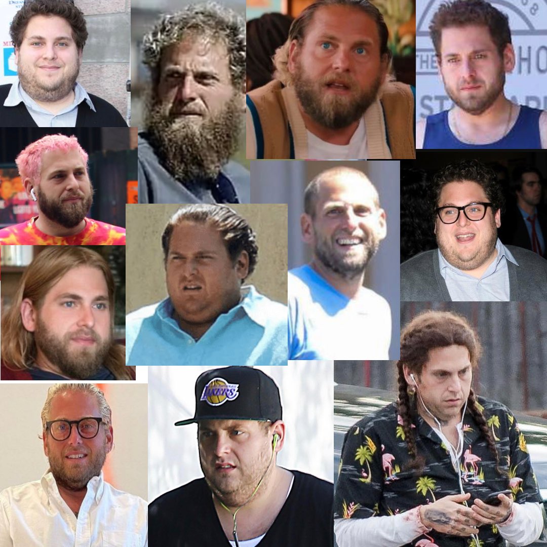 daizzmaize's tweet photo. idk why i felt the need to make this montage of the many faces of jonah hill but for some reason i did https://t.co/Oz4XhWmELr