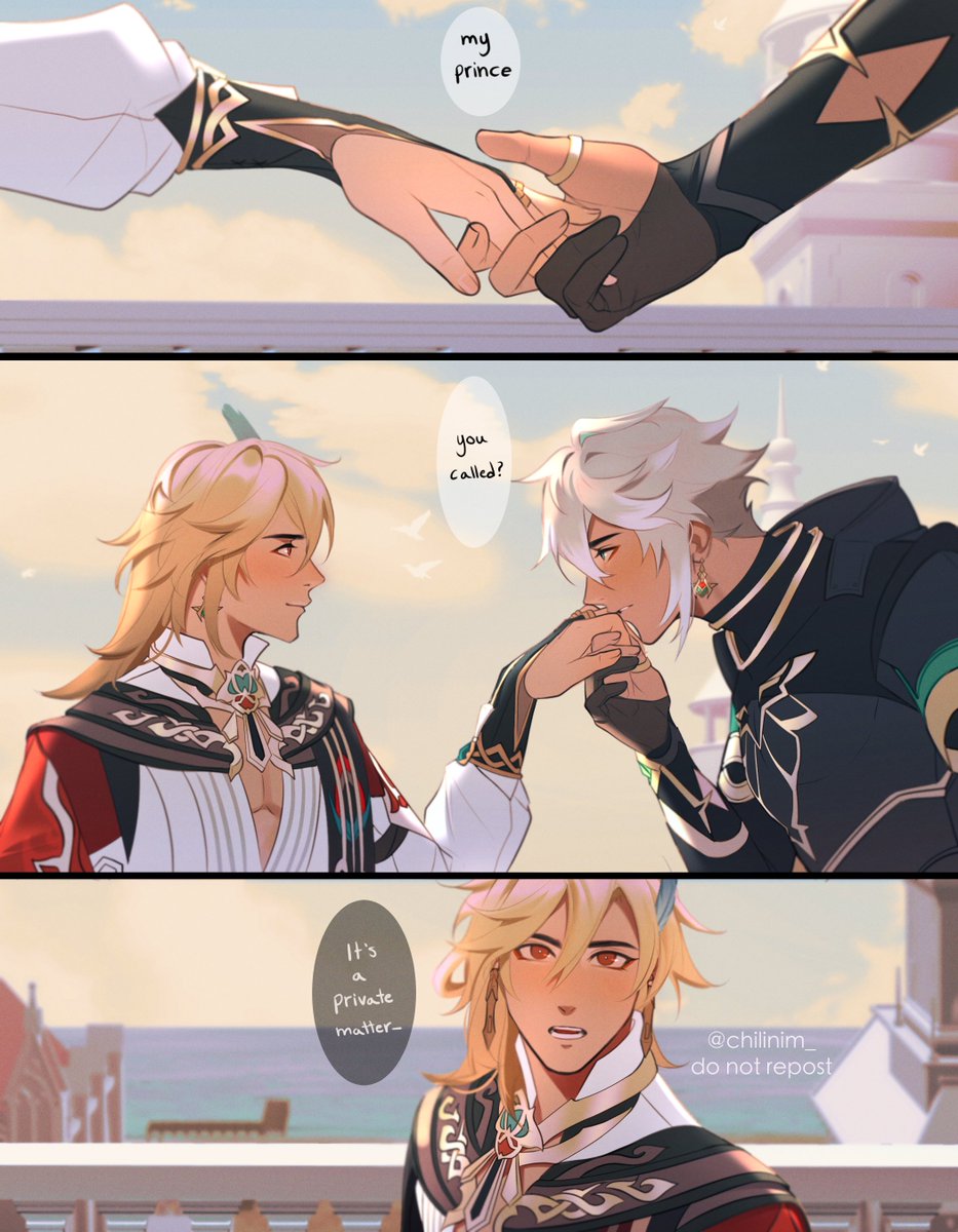 chilinim_'s tweet photo. prince x knight au https://t.co/IFksbjR4hK