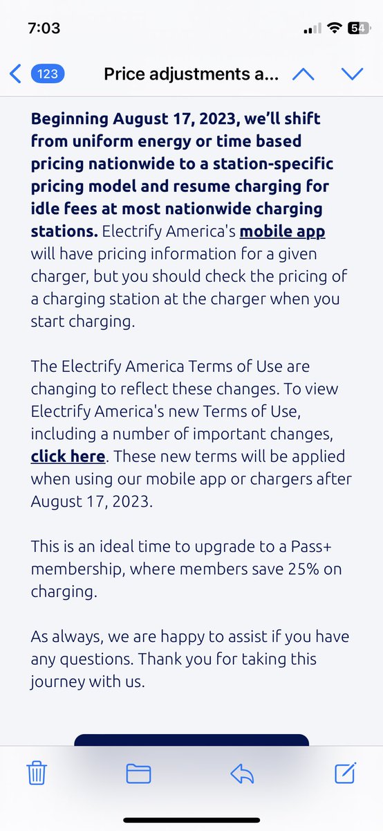 ⁦<a href="/ElectrifyAm/">Electrify America</a>⁩ What happens when 3 of the 4 chargers don’t work? It seems like before raising rates maybe you should make sure the stations work. Two days in a row I’ve had to switch chargers because the one I connected to didn’t work. 😡