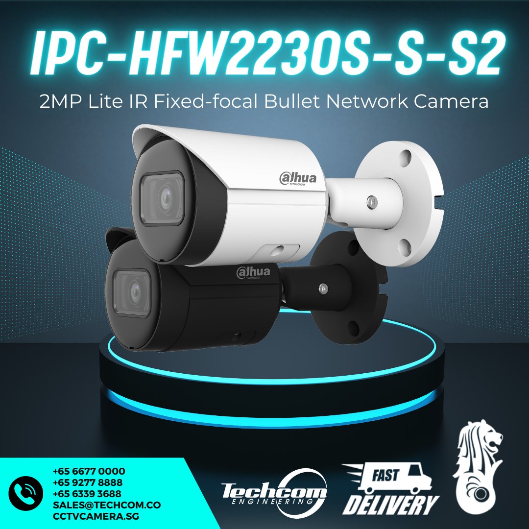 CCTV_Camera_SG's tweet image. IPC-HFW2230S-S-S2 - 2MP Lite IR Fixed-Focal Bullet Network Camera

cctvcamera.sg/product/ipc-hf…

#2megapixels #2MP #camerainstallation #CCTV #cctvcamera #cctvinsingapore #cctvsg #cctvsystem #cctvsystemsingapore #cctvsystems #HDcamera #ipcam #ipcamerasingapore #ipcamera