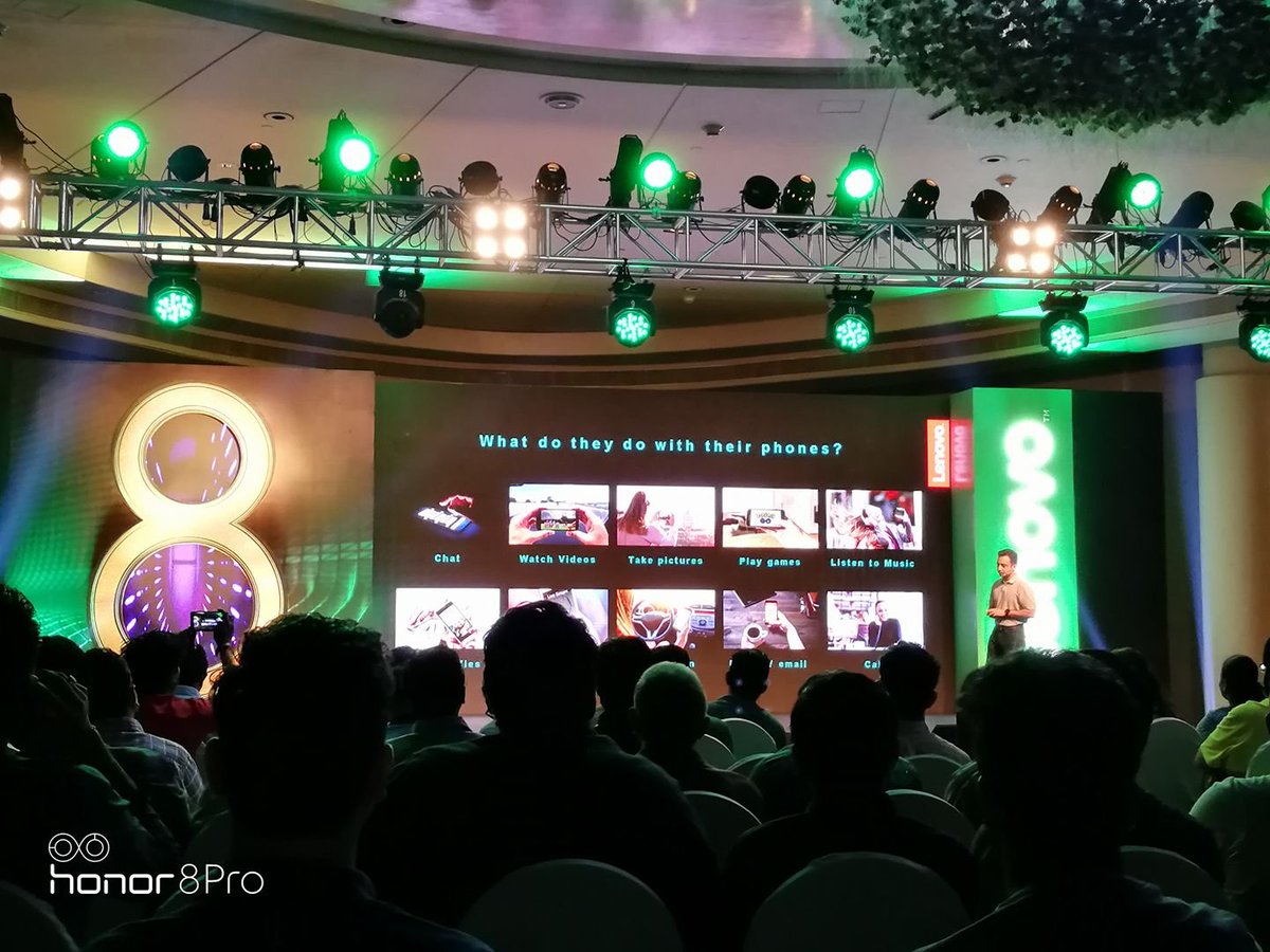 nirmaltv's tweet photo. Lenovo K8 Note launch event from August 2017, @s_anuj on stage! :) #killernote https://t.co/PJHwnPwE1O