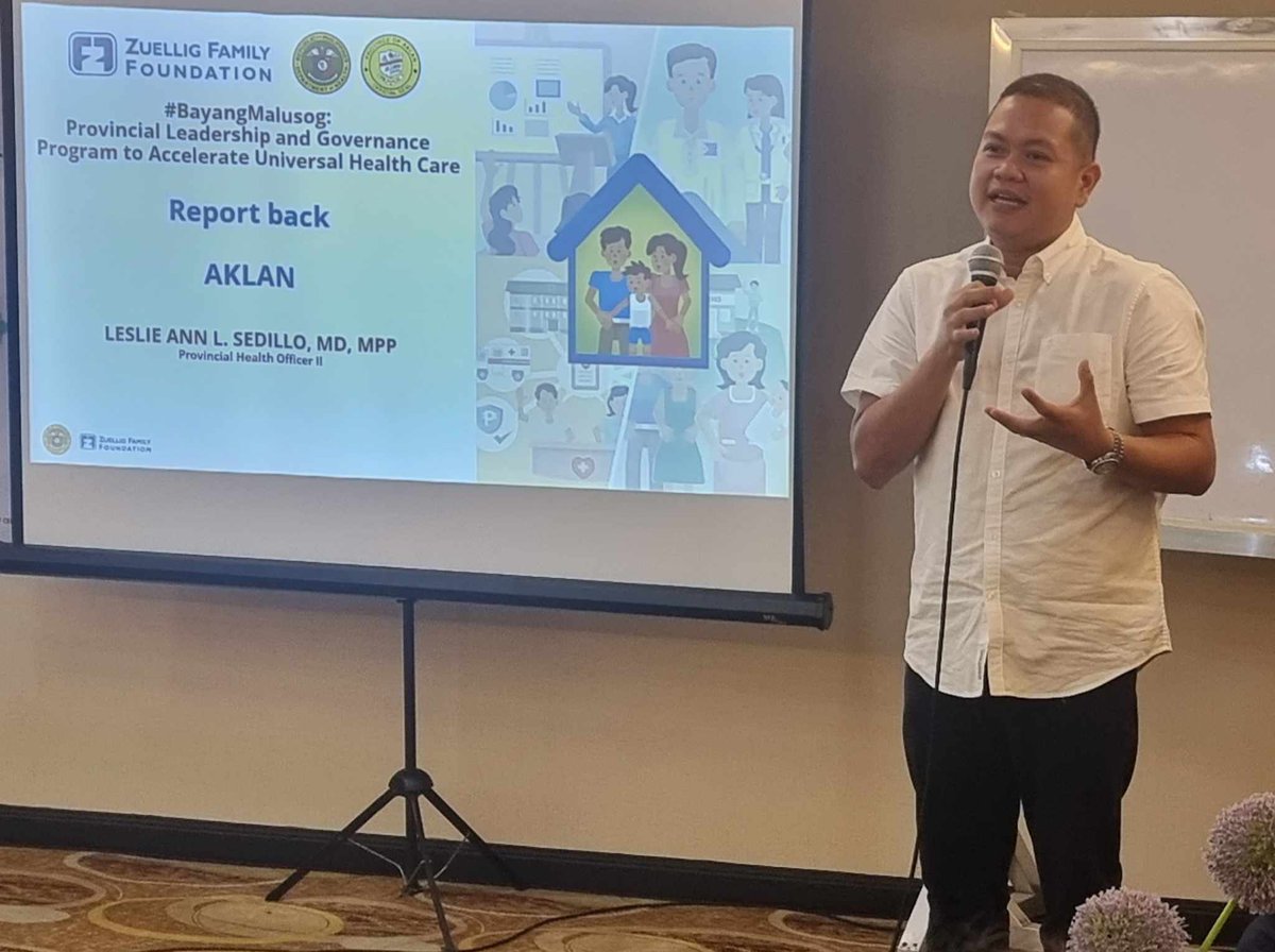 ZFF_foundation's tweet photo. PHOs of Aklan and Agusan del Sur shared their accomplishments and challenges in UHC implementation, highlighting the leadership acts and lessons applied. Governors of both provinces also provided their insights.

#ZFF4UHC
#Partners4UHC
#BayangMalusog https://t.co/7Nsmwtmddo