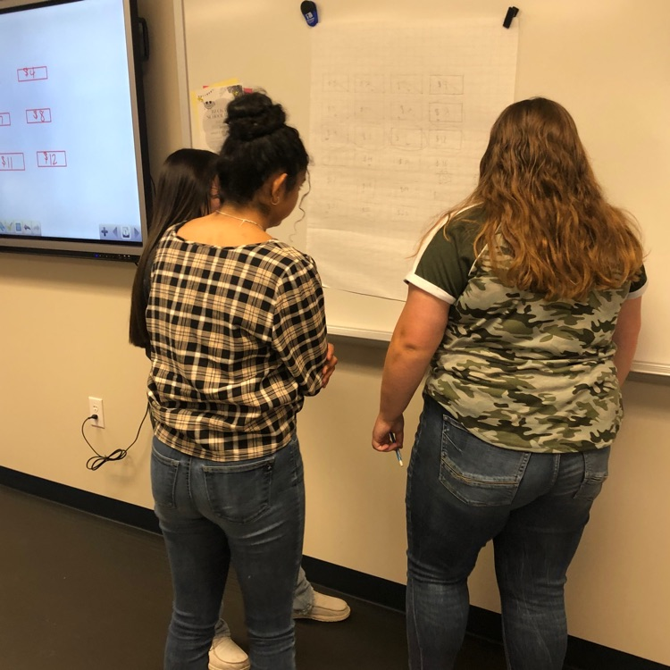 WallaceSchools's tweet photo. What a great first day! So exciting to hear students talking and explaining their thinking! #problemsolvers #mathpeople https://t.co/0POppMEDvN