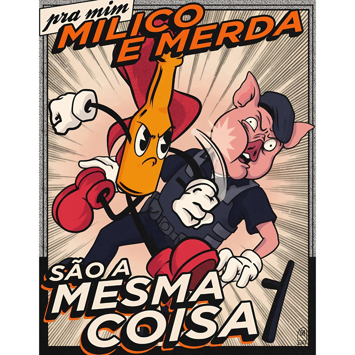 Anarchist Stickers Archive (@anarchosticky) on Twitter photo "Pra mim milico e merda são a mesma coisa" (PT: Português)
"For me cops and shit are the same thing" (EN: English)
Source: telegram:@AnticapitalistSurrealism
Original: …way.ipfs.anarchiststickersarchive.org/ipfs/bafybeial…
Permalink: anarchiststickersarchive.org/stickers/2854
#anarchism #stickers #archive "Pra mim milico e merda são a mesma coisa" (PT: Português)
"For me cops and shit are the same thing" (EN: English)
Source: telegram:@AnticapitalistSurrealism
Original: …way.ipfs.anarchiststickersarchive.org/ipfs/bafybeial…
Permalink: anarchiststickersarchive.org/stickers/2854
#anarchism #stickers #archive