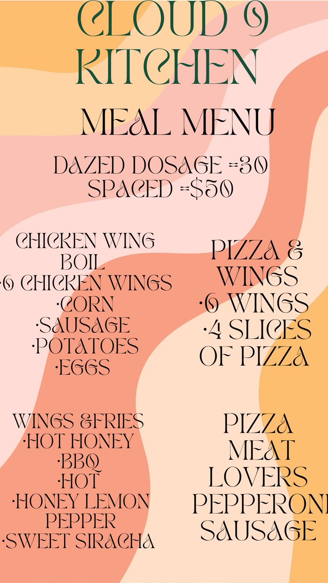 alandreacox33's tweet photo. Food menu 🍃🤩 https://t.co/jaokYrLrwl