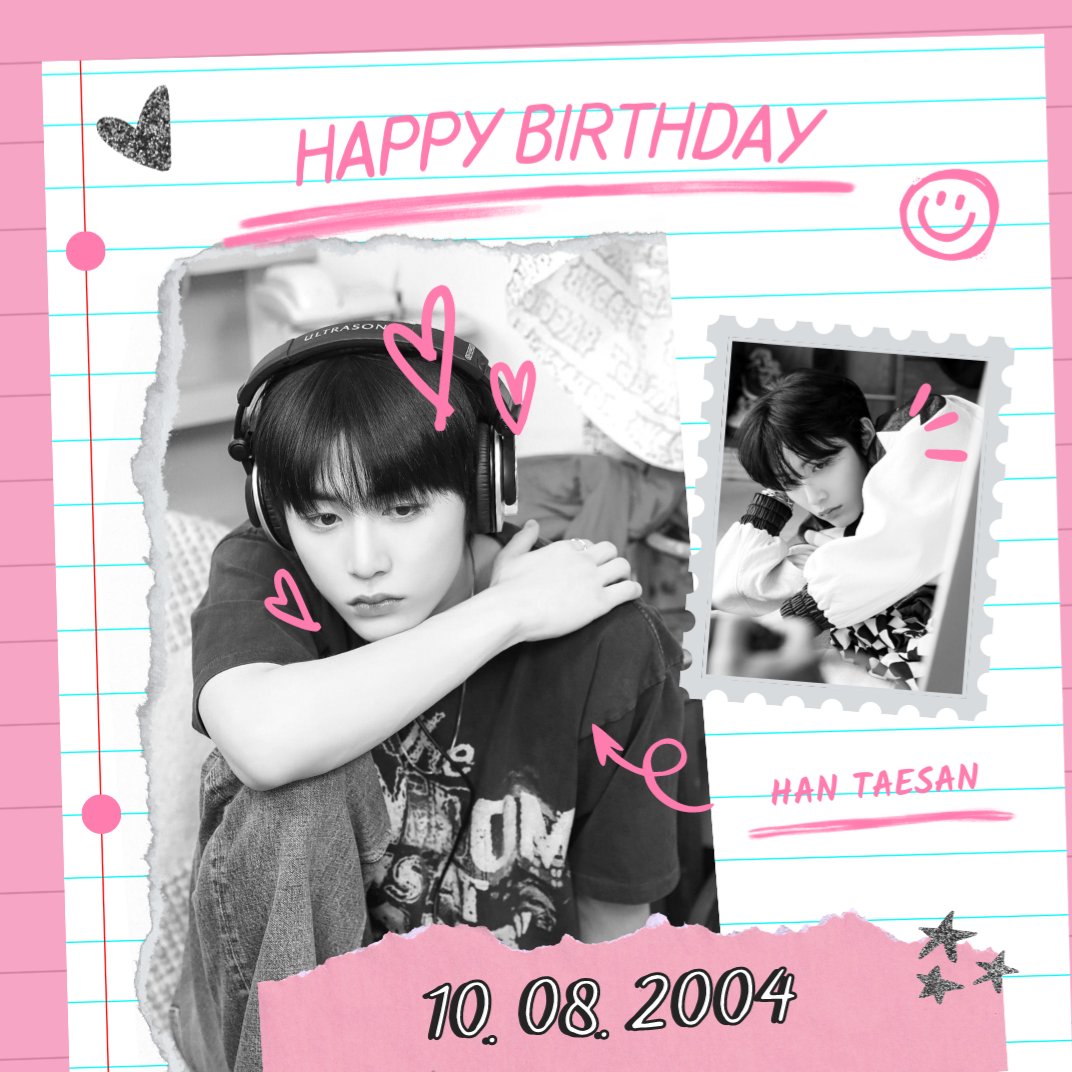 Taesan, a wonderful person, had a birthday today! I hope that your wonderful day is full with laughter, love, and joy. I'm wishing you a successful, joyous, and fulfilling year. enjoy every second and create lasting memories. let's toast to another amazing year in your life!