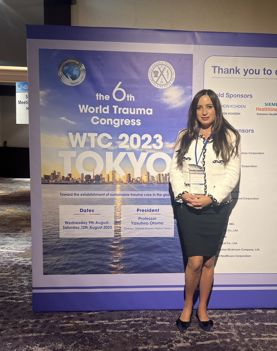 LisaMKnowlton's tweet image. Excited to present our prospective CLOTT work on TXA and VTE in Tokyo, Japan at the World Trauma Congress #WTC2023 @knudson_peggy @StanfordSurgery @UCSFSurgery