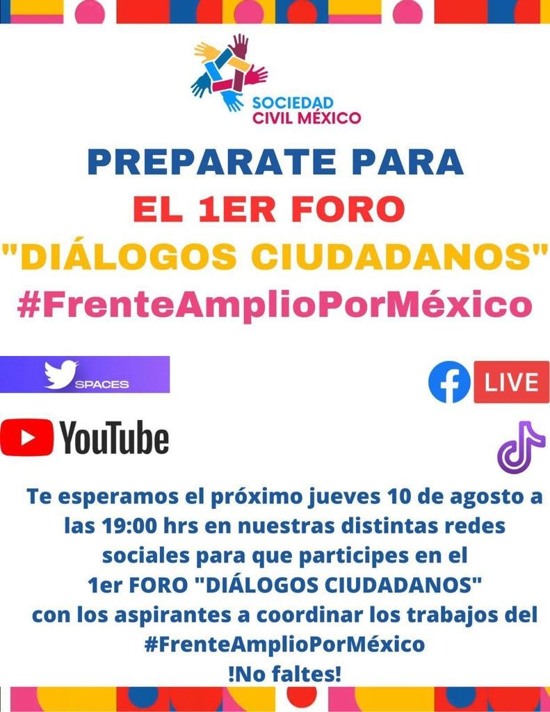rossanafiorella's tweet photo. #FrenteAmplioPorMéxico 
#ElFrenteVA
#PrimerForo
#DiálogosCiudadanos https://t.co/kVHs9Uk8OL
