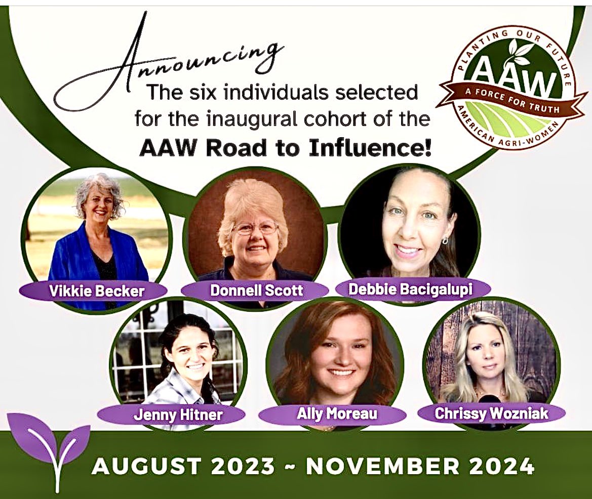 Congratulations ladies on your well-deserved success!  You have every reason to be proud! You’re an inspiration! 
If you would like to learn more ￼please check out their website
￼americanagriwomen.org #AAW #leadership
