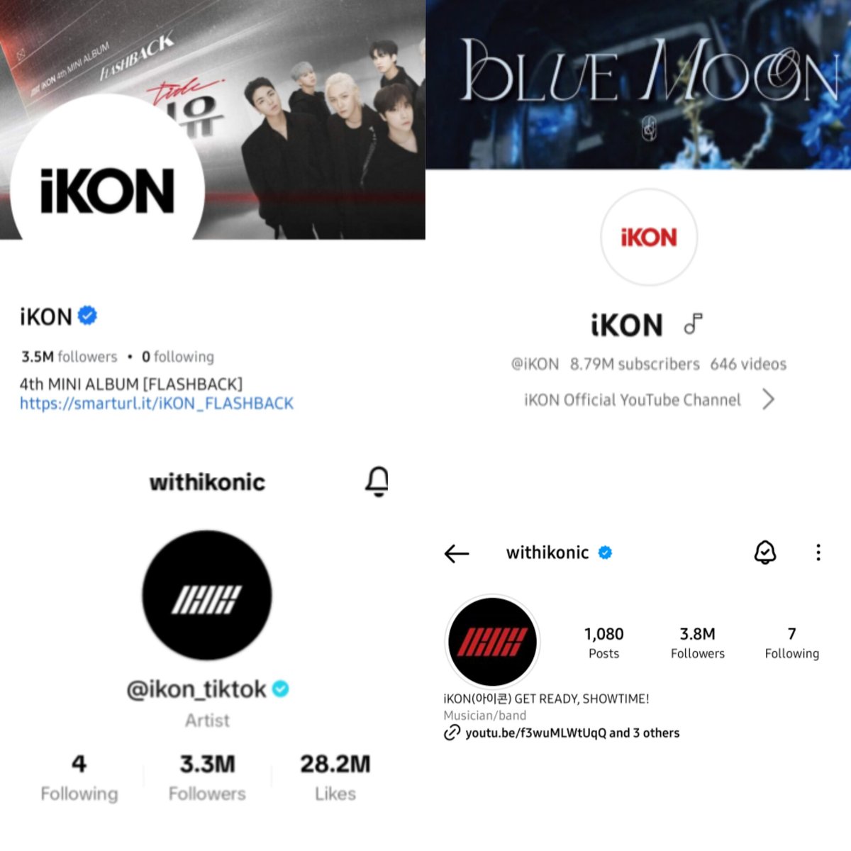 <a href="/iKONIC_143/">iKON GLOBAL iKONIC</a> iKON has huge following on Facebook, Youtube, Tiktok, Instagram. Please use regularly all these social media to update/ promote iKON activities like concerts and comebacks. PLEASE. THANK YOU.

<a href="/GTMNY143/">GTMNY x 143</a>