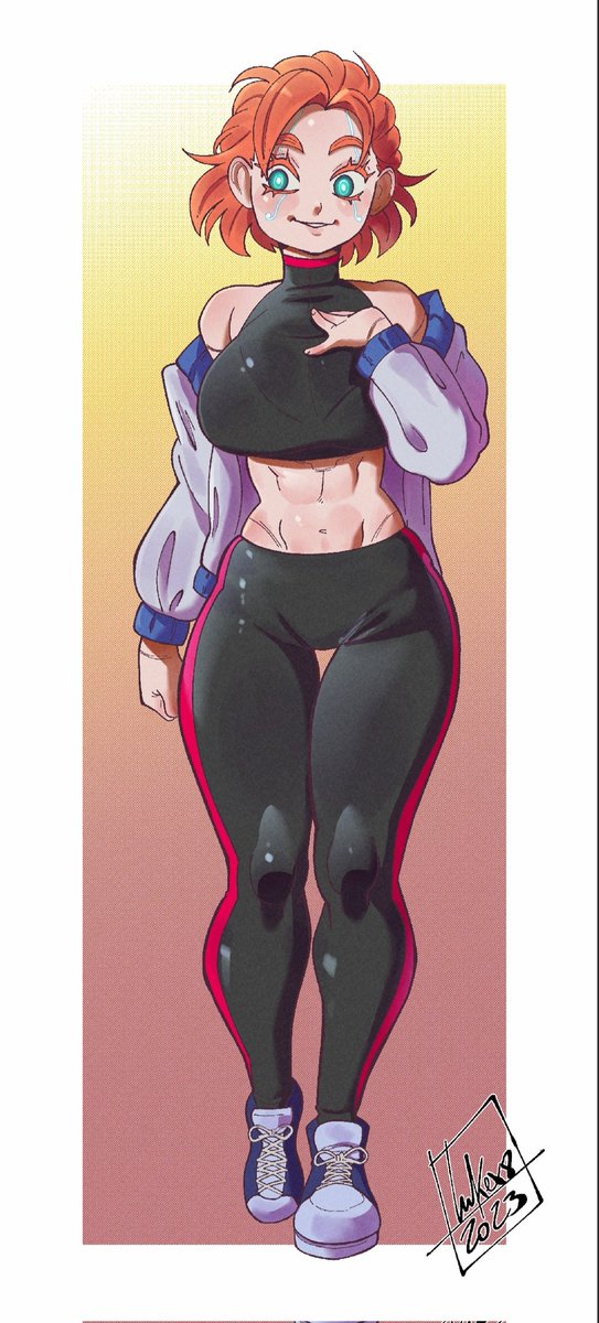 lukex8a's tweet photo. New commission girl kabooks on gym outfit for @KabooksVT https://t.co/bIfc5umrHn