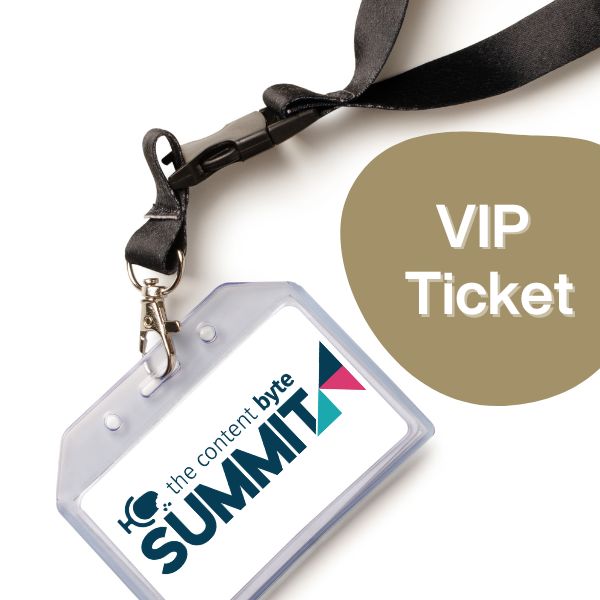 Just over a month until The Content Byte Summit... have you got your VIP ticket yet? You *can* put a $150 deposit down on any ticket if you've got FOMO - check out all our tix here and secure your spot, fast >> buff.ly/42pQJEz