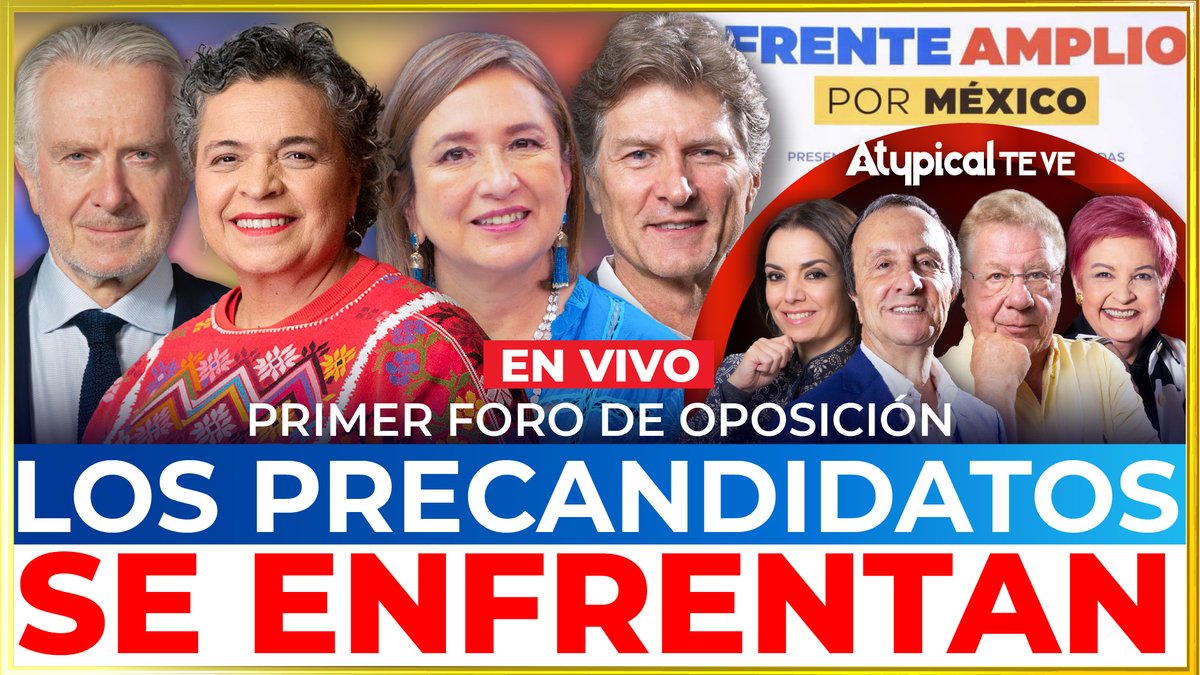 AtypicalTeve's tweet photo. 🚨 Los esperamos este jueves a las 19:00 hrs para la transmisión y análisis del Primer Foro de la Oposición organizado por el @ComiteFAM 

➡️ Activen su recordatorio https://t.co/nkG6fGjhzV https://t.co/sZxz8Oj8p1