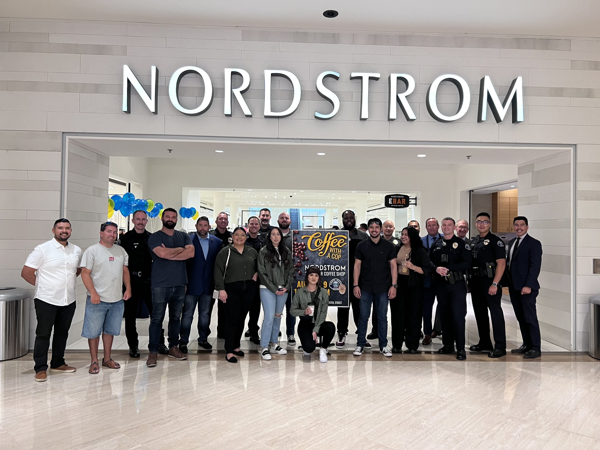 Costa Mesa Police on X: Coffee with a Cop today at the Nordstrom