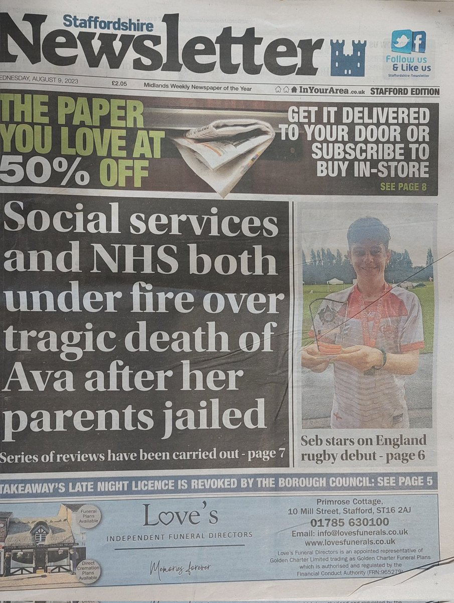 ArcheryAlison's tweet photo. Sports people often don't want to find themselves on the "front pages" of the papers...but congratulations again to Seb - and great coverage in the @StaffsNews  this week.
MVP no less on his England debut! https://t.co/3ib9hJrHaF
