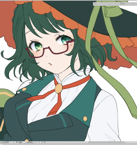 skeb wip 色分け中、かわいい