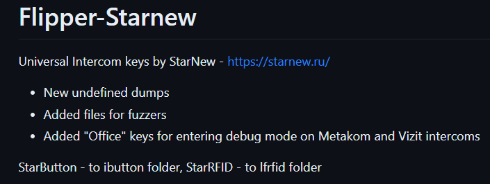 giammaiot2's tweet photo. Flipper-Starnew by GlUTEN-BASH
https://t.co/pMKbTCaqQX
StarNew universal Intercom keys in Flipper Zero format (.rfid & .ibtn).
(🙃Surely the keys are condominium & not personalized...)
#SoftwareDefinedRadio #SDR
#FlipperZero
#RFID #iButton
#InterCom https://t.co/6t1kGNUw4u