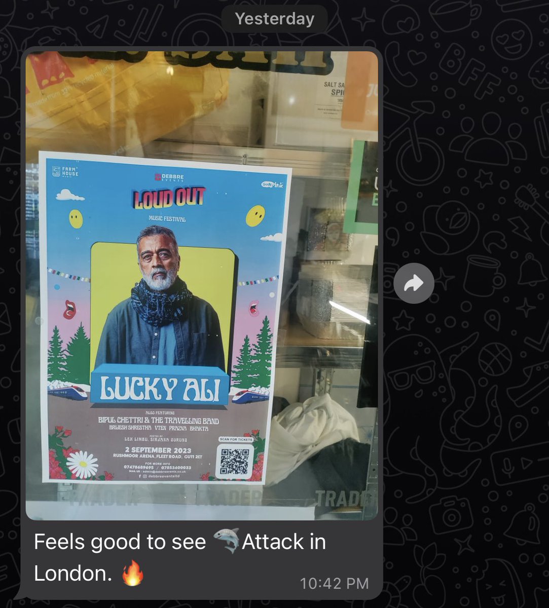 Getting such messages from friends in the UK. All set for 2nd September with <a href="/luckyali/">Lucky Ali</a> !!