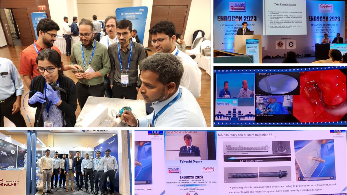 taewoongmedical's tweet photo. [NEWS FROM TAEWOONG]

ENDOCON 2023 in India! 
HOT SPAXUS™ hands-on was a great experience for the participants. 6FR M Stent live case was done by Dr. Reddy. Lectures of TaeWoong’s products were presented by global experts. Thank you all for the support!😊

#NITIS #RFA #LAMS https://t.co/GT4cK1niEE