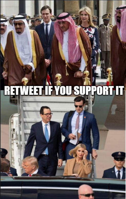 Do you support investigating Ivanka Trump, Jared Kushner, and Steve Mnuchin?

#ProudBlue  #DemVoice1 #Dems4Rights
