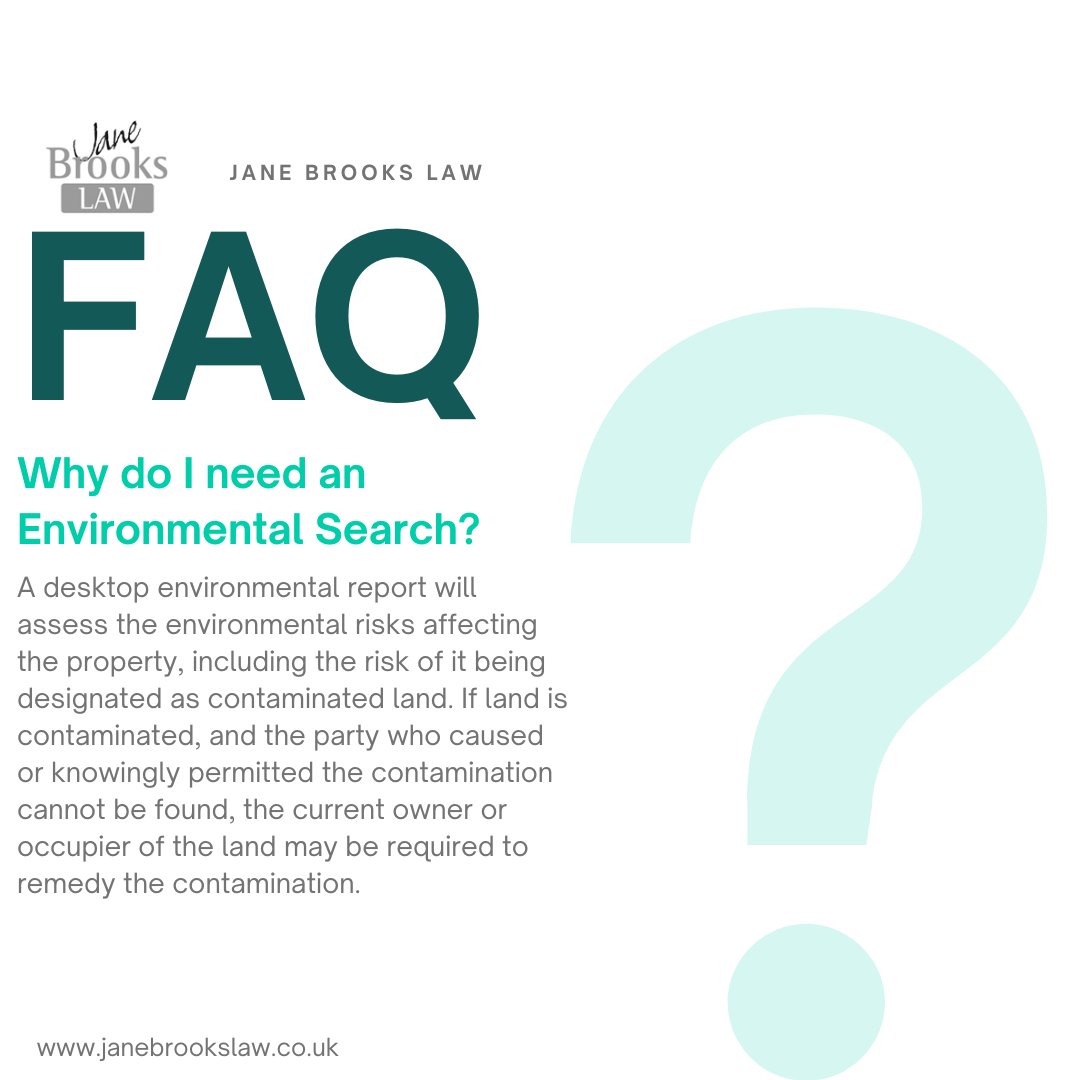 JaneBrooksLaw's tweet image. Lets talk Environmental searches.... #faqtime #jbl #janebrookslaw