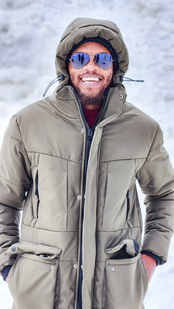 Smiling through the snowflakes, finding peace in every frosty moment ❄️