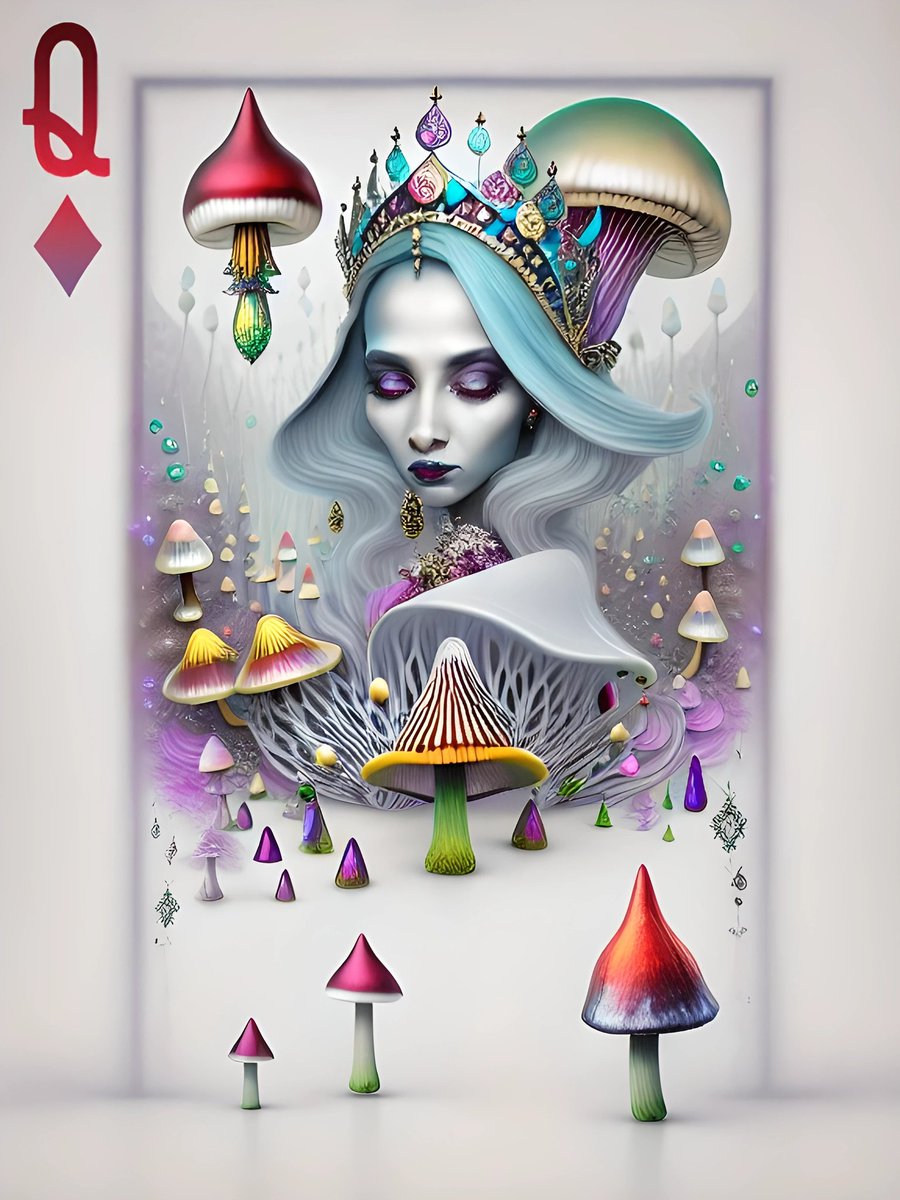 CCCasino's tweet photo. Q♦️. Shroom Queen of Diamonds

🔥 3 #MATIC 🔥

⬇️ Discover your favorite card from many themes and styles on #OpenSea:
👉https://t.co/lDs2b8DLTY👈

#NFT #nftart #NFTDROP #NFTProject #NFTCommunity #nftcollector #CCC #CryptoCard #nftcard #ETH #POLYGON #PolygonNFT #shrooms https://t.co/zMU7ezwSHj