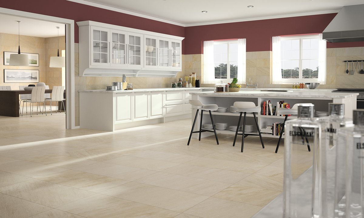 ¿Os imagináis preparar alguna de estas #recetas refrescantes en una cocina así? 
Serie CUARCITA de <a href="/Ceracasa/">Ceracasa Cerámica</a> ❤️👇