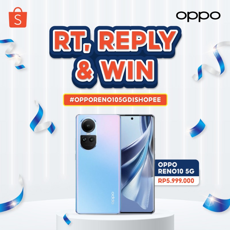 ShopeeID's tweet photo. ✨ GIVEAWAY OPPO RENO10 5G✨

Hari ini mimin &amp; OPPO mau kasih OPPO RENO10 5G senilai 5,9JT++ nih!

Caranya:
- FOLLOW @SHOPEEID
- RT &amp; LIKE tweet ini
- REPLY "Aku mau OPPO Reno10 5G buat bikin #1000Portrait #OPPOReno105GdiShopee"

GOOD LUCK! 🧡