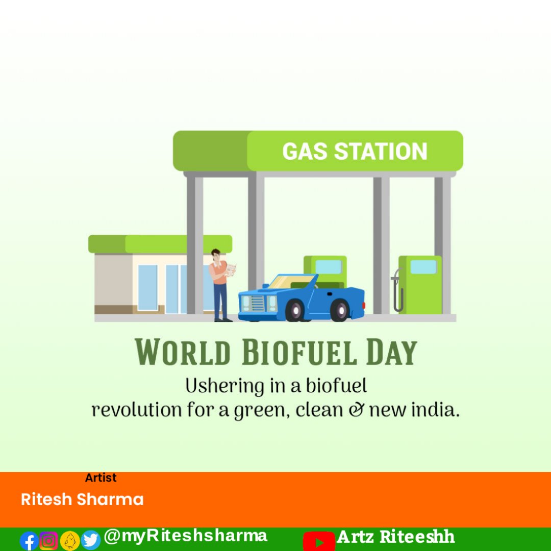 Happy Biofuel Day to everyone. Let us shift to the better fuel, let us shift to biofuel. For a healthier, happier and better life, we must embrace the goodness of biofuel. On the occasion of Biofuel Day, we must wake up and find more ways to use it.
#WorldBiofuelDay2023