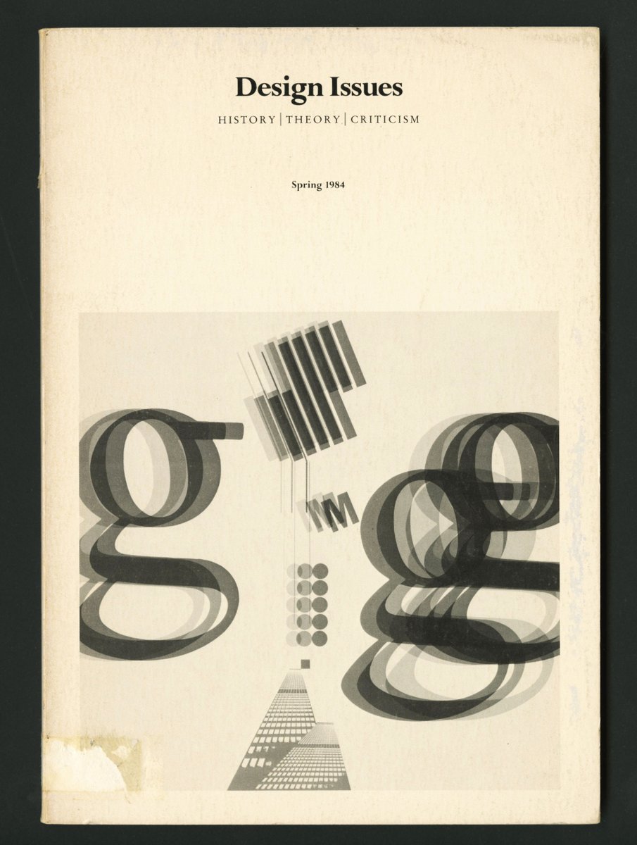 dissenydoc's tweet photo. De les nostres #revistesdedisseny📜:
Un exemplar de #DesignIssues: history, theory, criticism
Volum 1, núm. 1 (1984)
#revistasdediseño #designmagazines #disseny #diseño #design #teoriadedisseny #teoriadediseño #designtheory #historiadeldisseny #designhistory #coverdesign https://t.co/UQoTTkyYr5