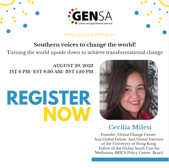 Are you curious to learn about the recent discourses around the need for decolonization of the evaluation? Hear Cecilia Milesi, Founder, Global Change Centre, a renowned thought leader share her insights on August 29, 2023 at 6 PM IST/8.30 AM EST.
